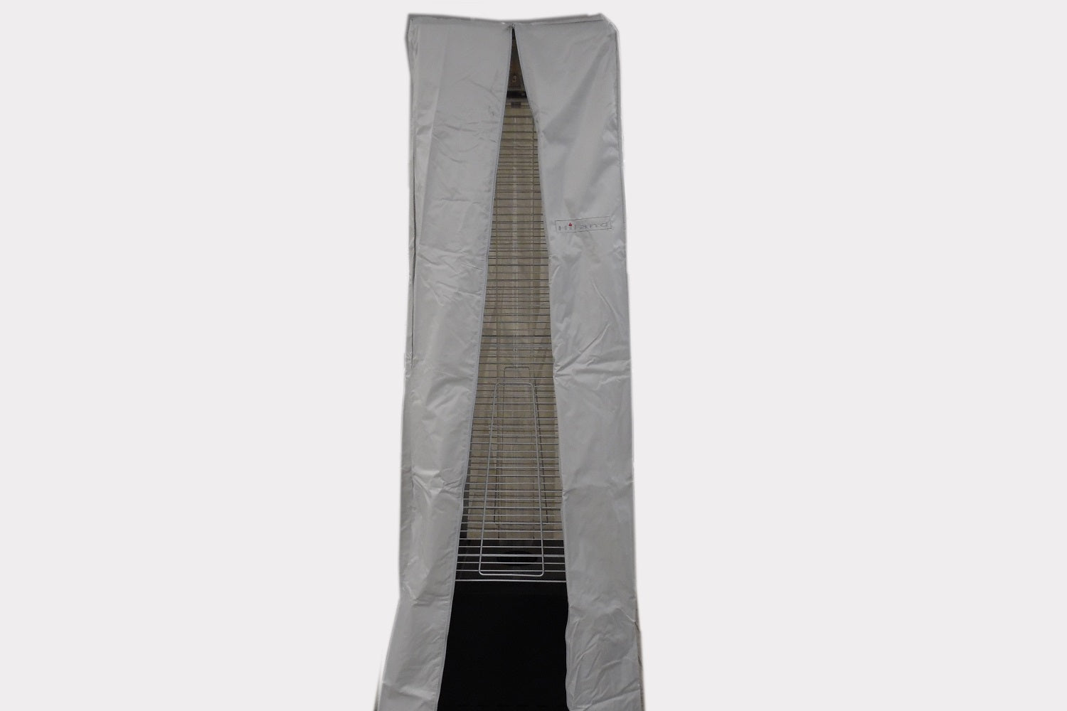 AZ Patio Heaters Square Glass Tube Patio Heater Cover in Silver / Tan