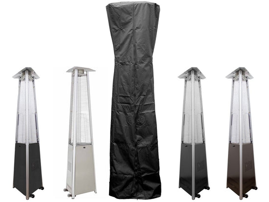 AZ Patio Heaters Triangle Glass Tube Patio Heater Cover in Black / Mocha