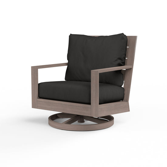 Sunset West Laguna Aluminum Swivel Club Rocker with Cushion
