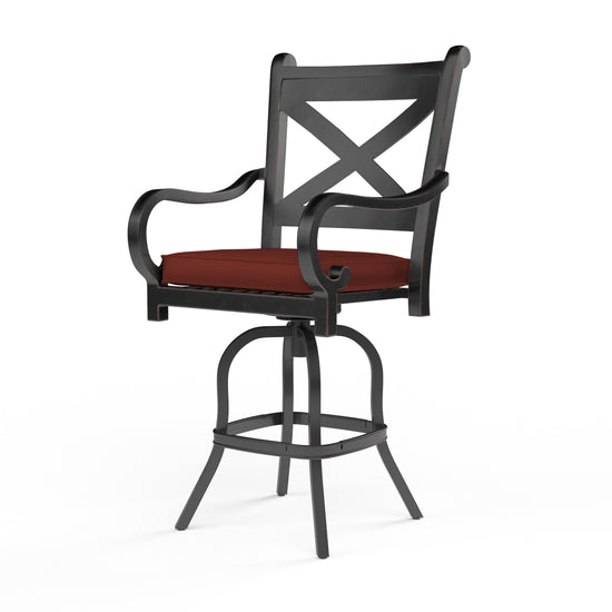 Sunset West Monterey Aluminum Barstool with Cushion