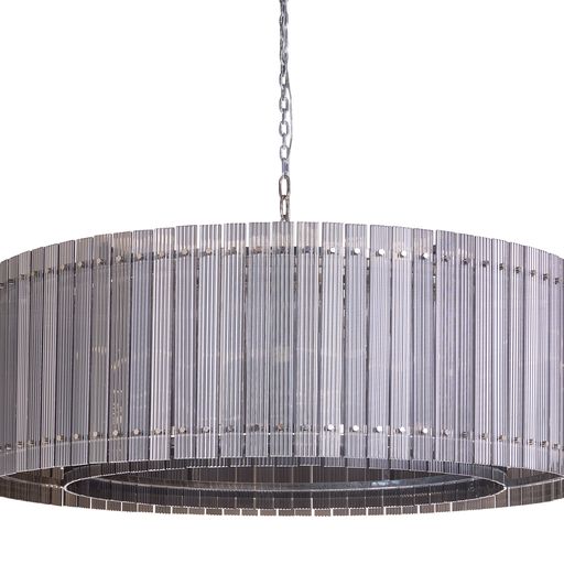Sunpan Kore Chandelier Small / Large - Nickel / Smoke Grey