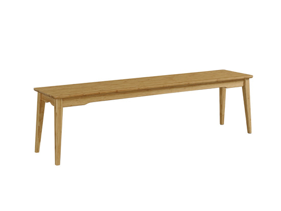 Greenington Currant Long Bench, Caramelized / Black Walnut