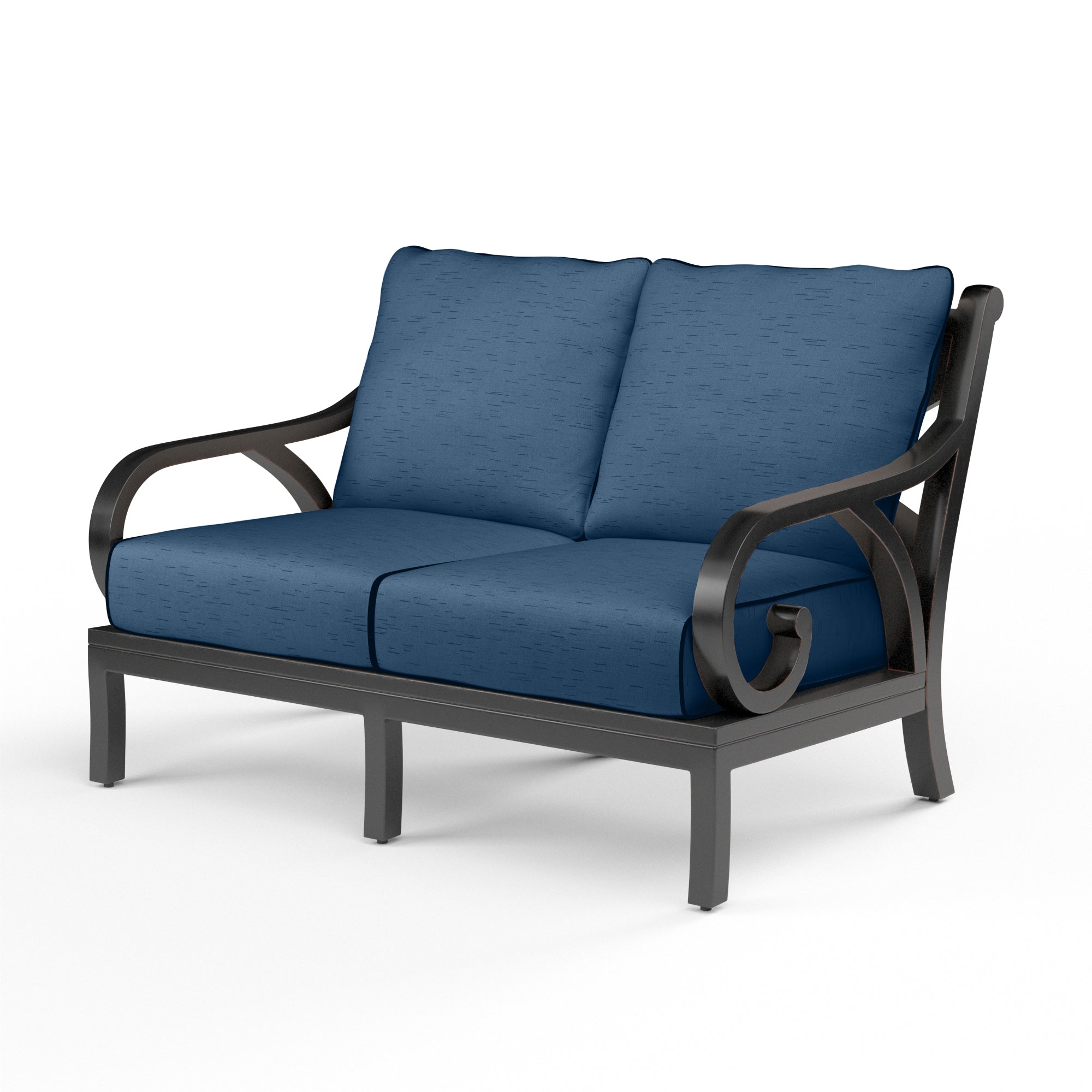 Sunset West Monterey Aluminum Loveseat with Cushion