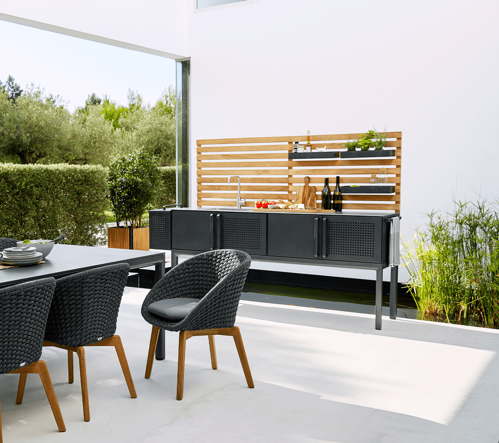 Cane-Line Kitchen Table Top Incl. Sink And Fixtures
