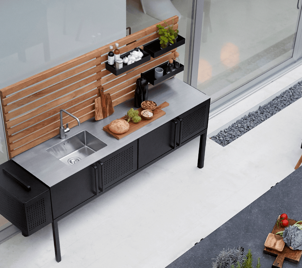 Cane-Line Kitchen Table Top Incl. Sink And Fixtures