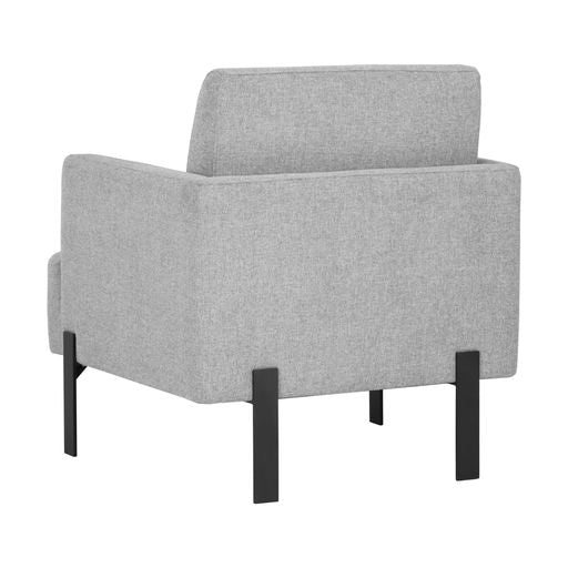 Sunpan Lorilyn Lounge Chair - Belfast Heather Grey / Danny Sage Green