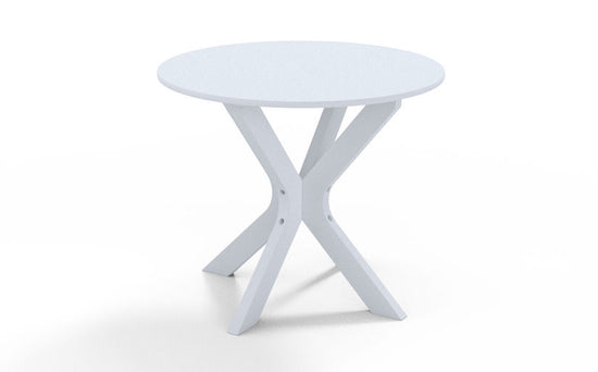 Telescope Casual Wexler Marine Grade Polymer 23" Round End Table with Rustic Top
