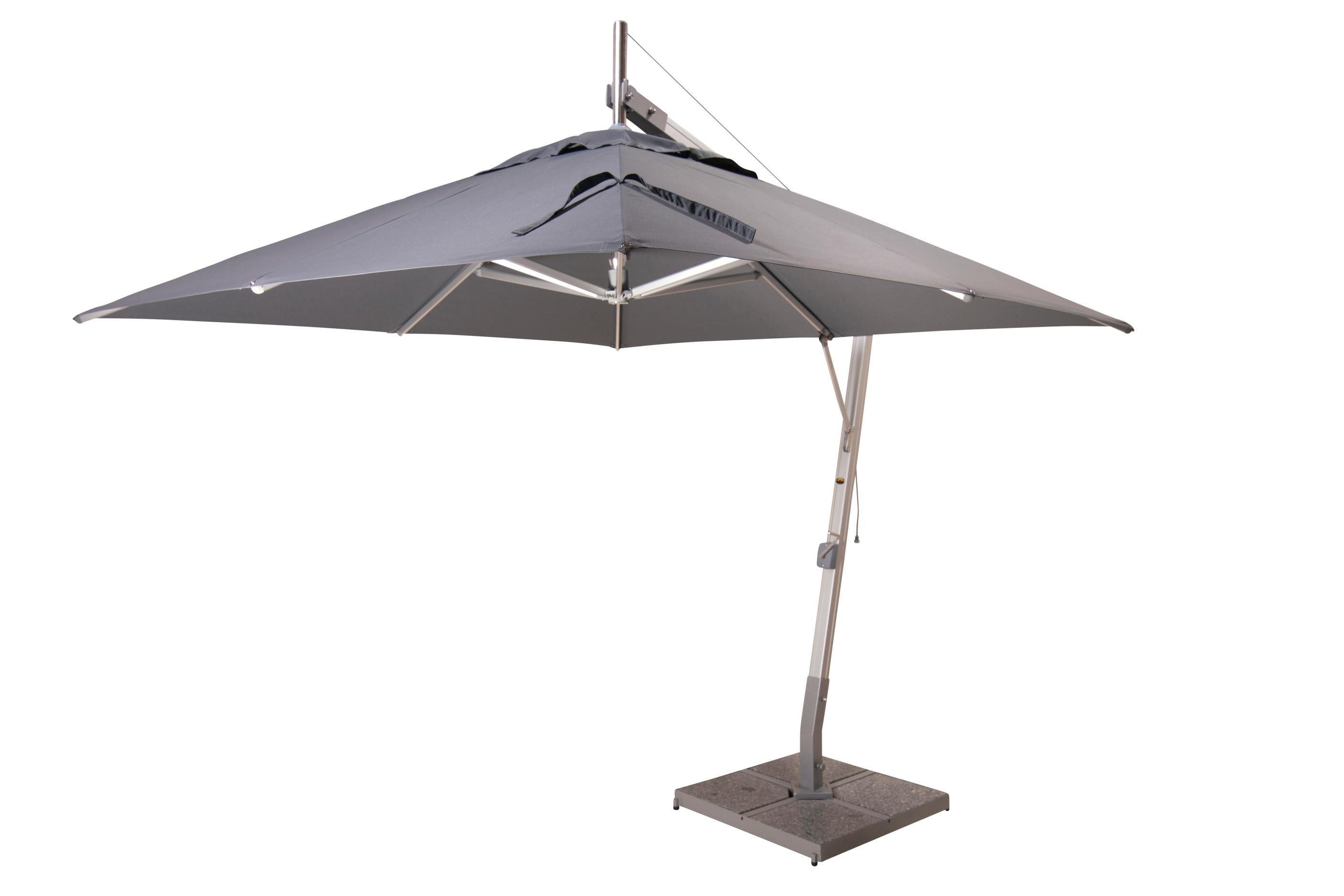 Bambrella Santa Ana 2.6m Square Side Wind Aluminum Cantilever Umbrella