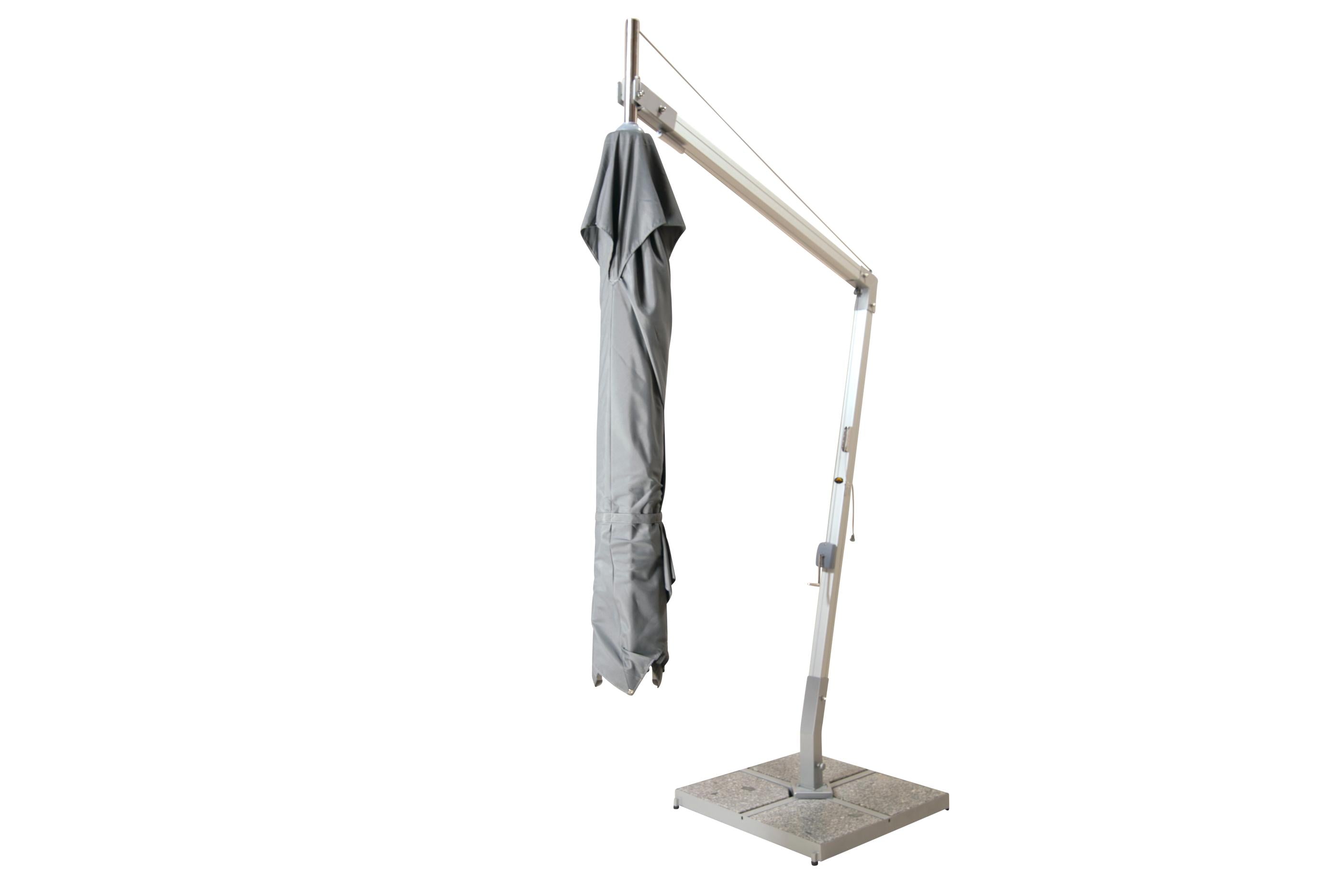 Bambrella Santa Ana 2.6m Square Side Wind Aluminum Cantilever Umbrella