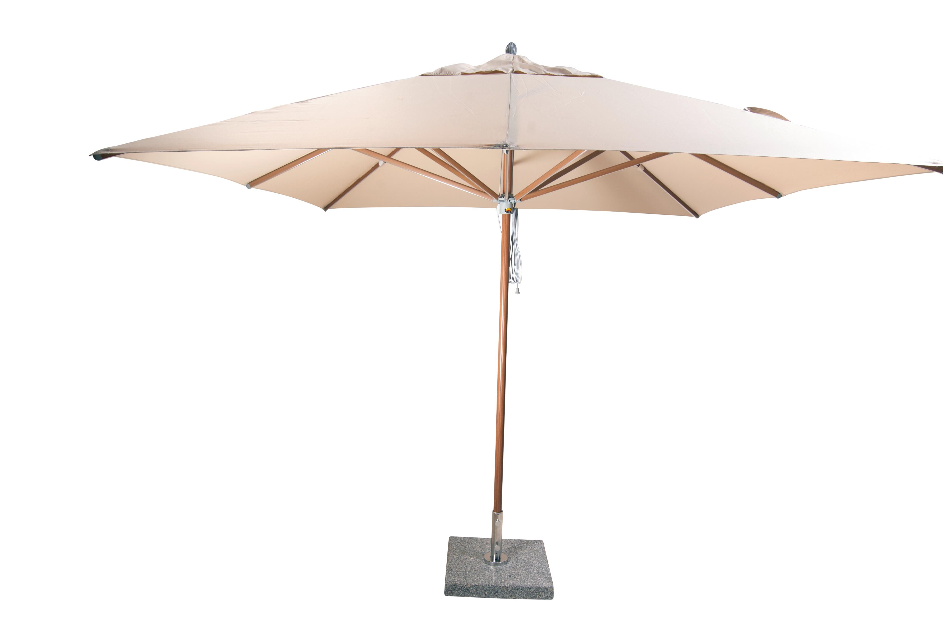 Bambrella Levante 3.0m Square Bamboo Umbrella