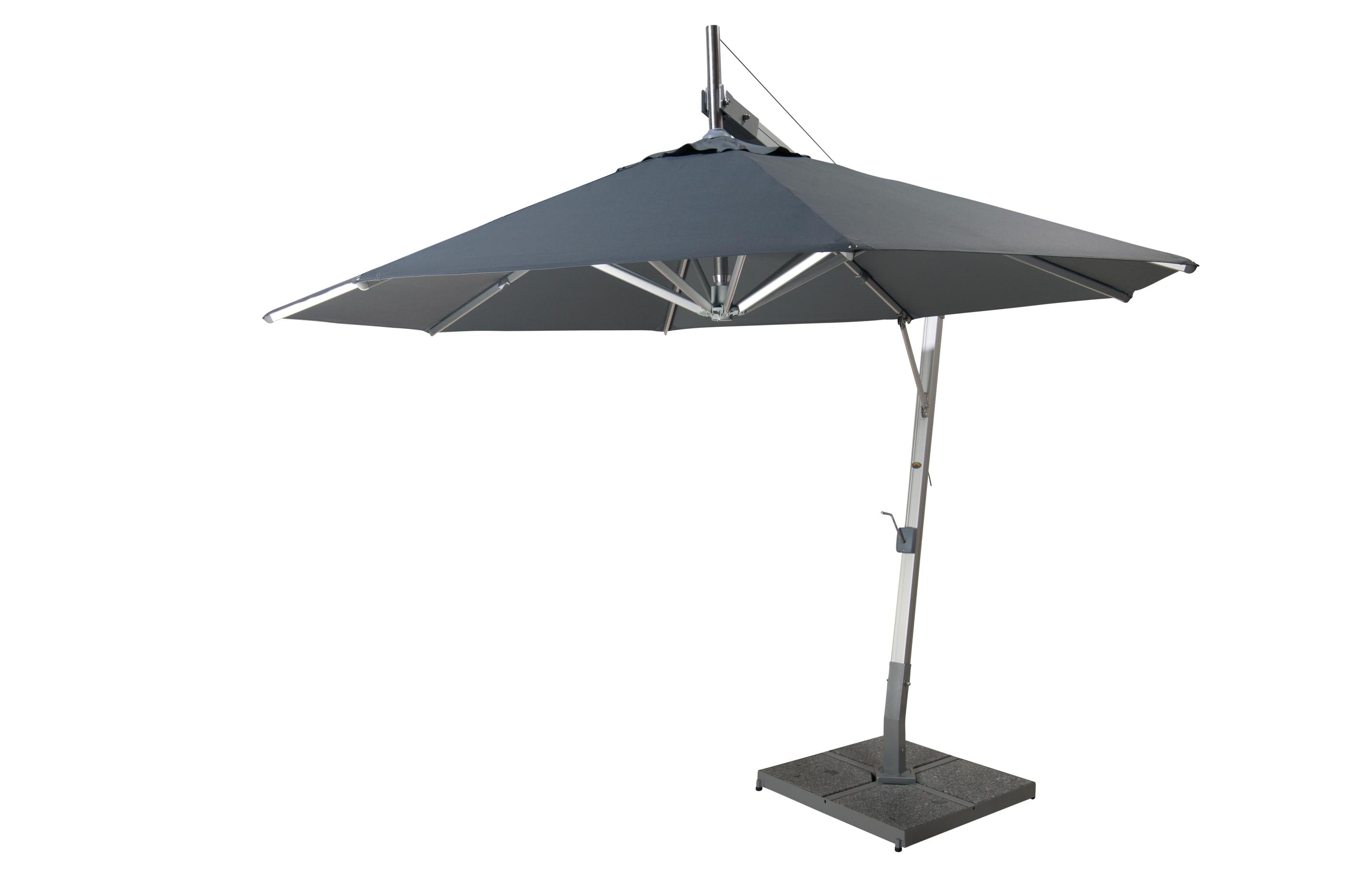 Bambrella Santa Ana 3.0m Round Side Wind Aluminum Cantilever Umbrella