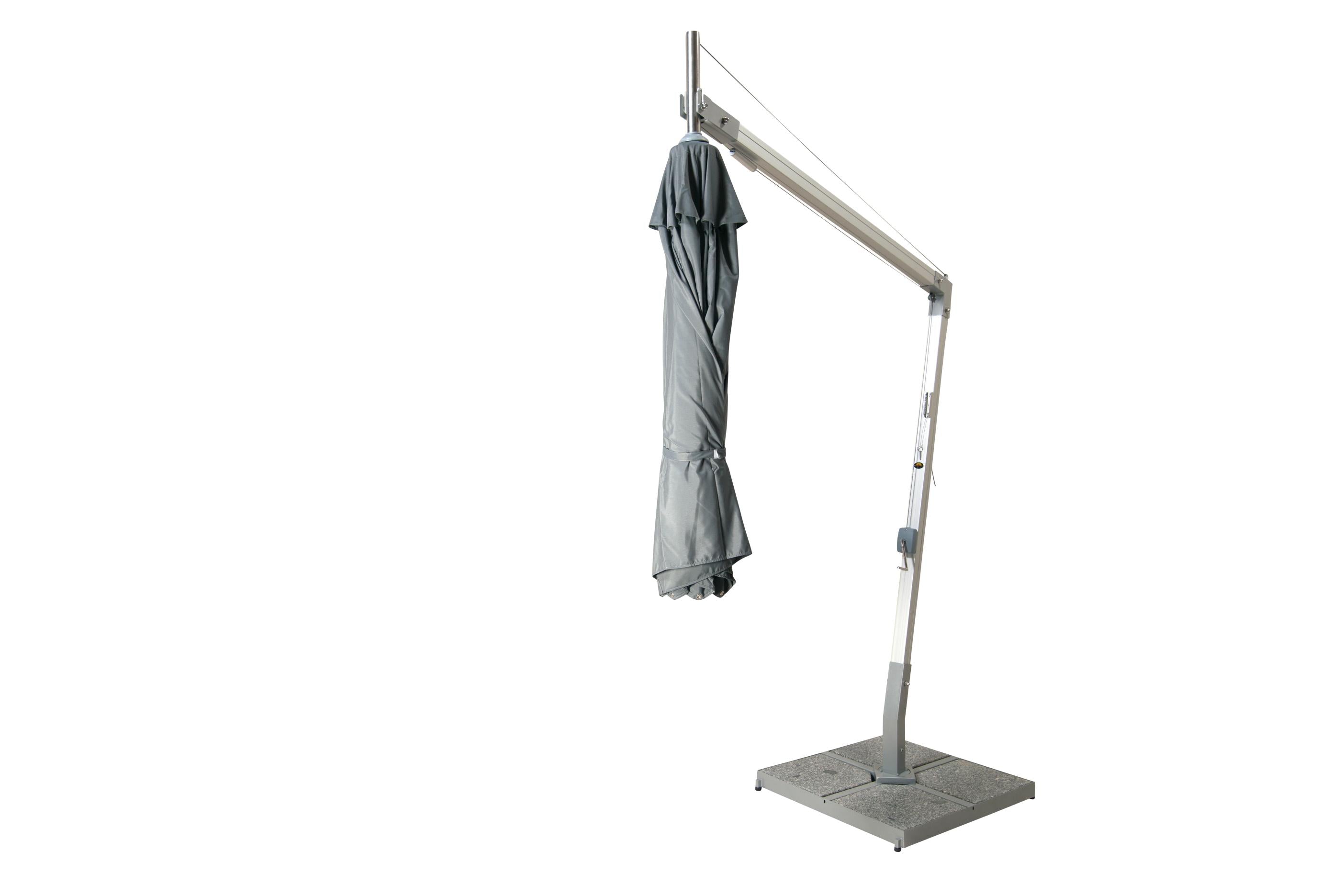 Bambrella Santa Ana 3.0m Round Side Wind Aluminum Cantilever Umbrella
