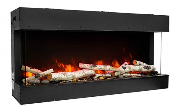 Amantii 50" Unit - 10 5/8" In Depth 3 Sided Glass Fireplace
