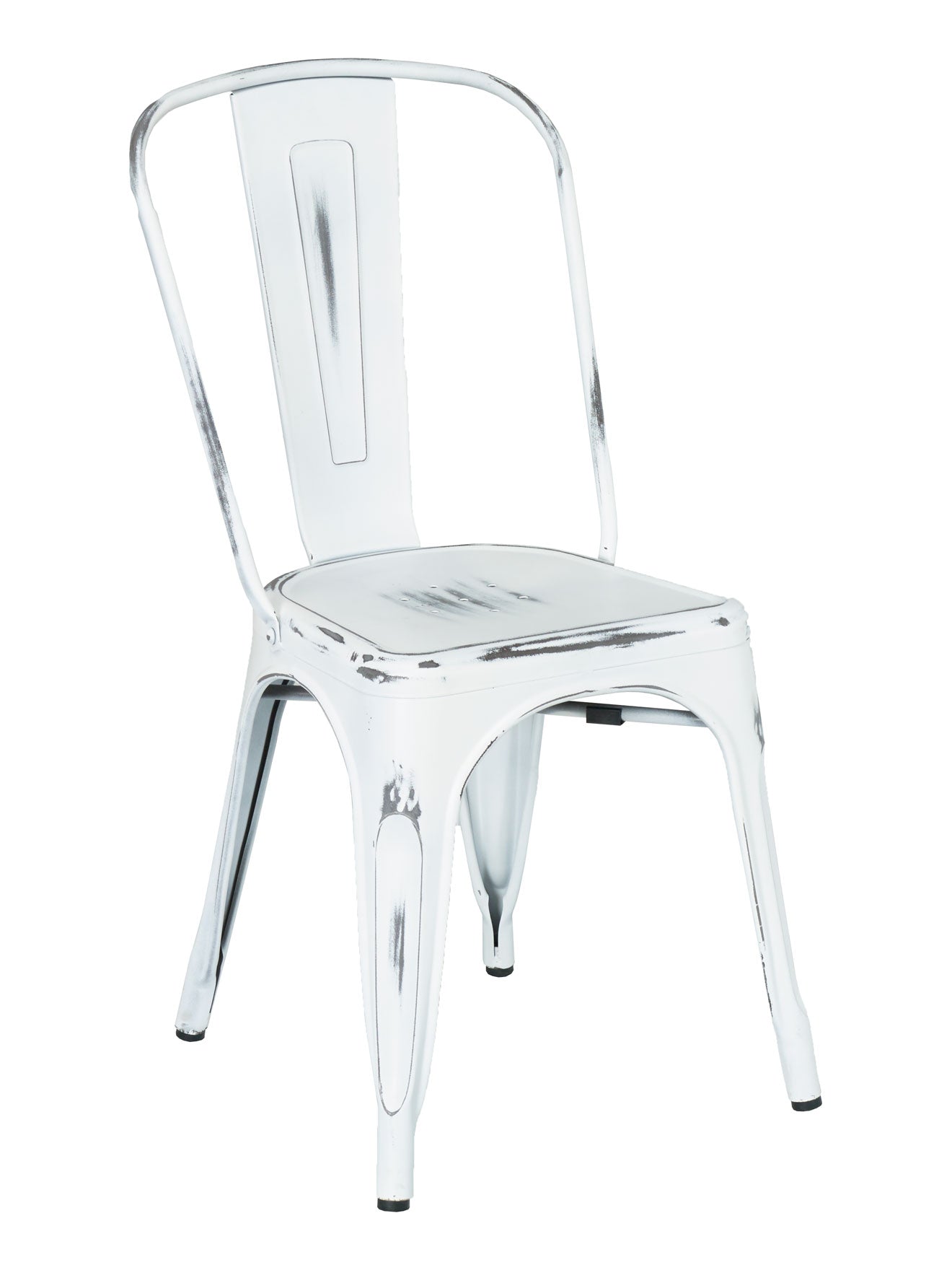 Florida Seating Industrial Chair In Whitewash and Bronze