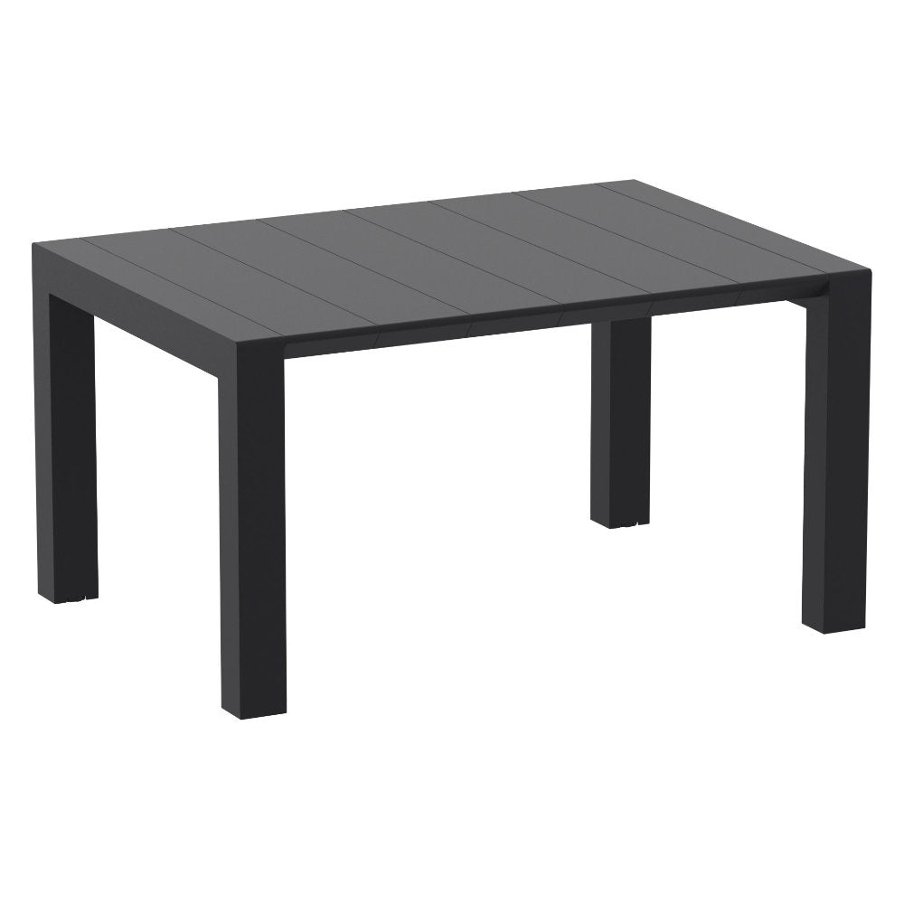 Compamia Air Extension Dining Set 5 Piece in Black/Dark Gray/Taupe/White