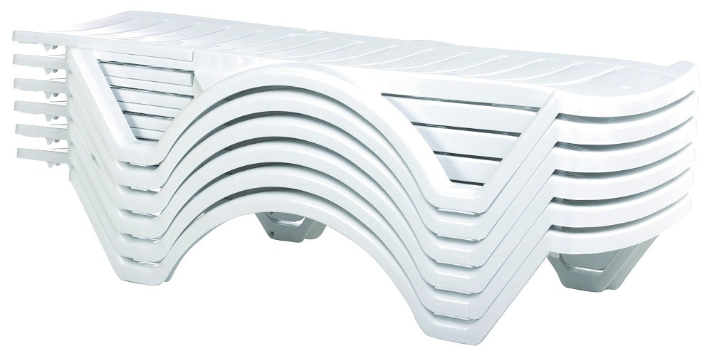 Compamia Aqua Pool Chaise Lounge White - Set of 4
