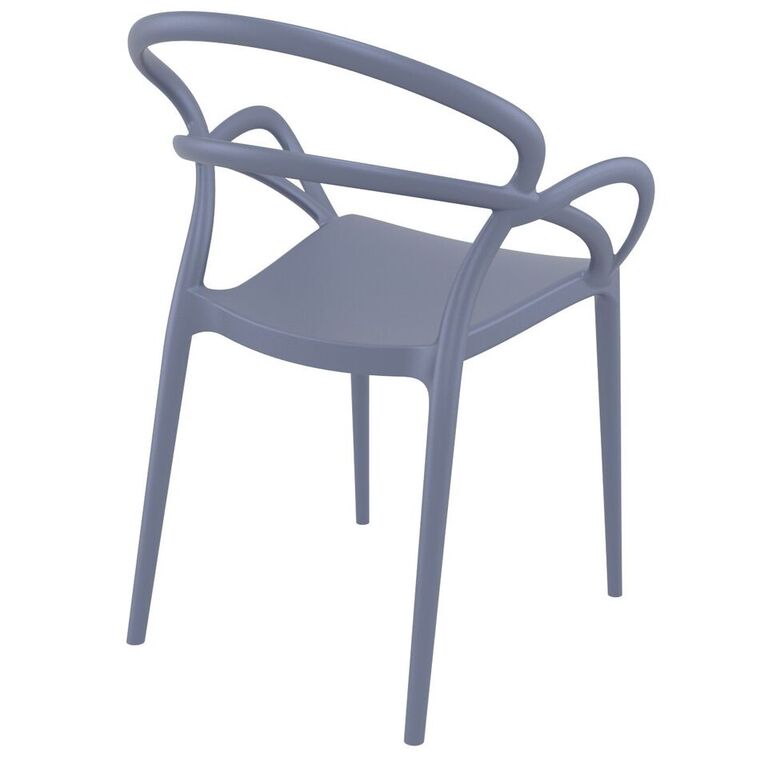 Compamia Mila Dining Arm Chair Black/White/Dark Gray/Dove Gray/Red/Yellow Set of 2