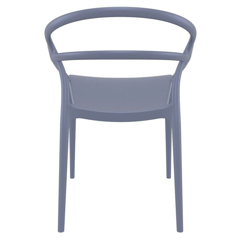 Compamia Mila Dining Arm Chair Black/White/Dark Gray/Dove Gray/Red/Yellow Set of 2