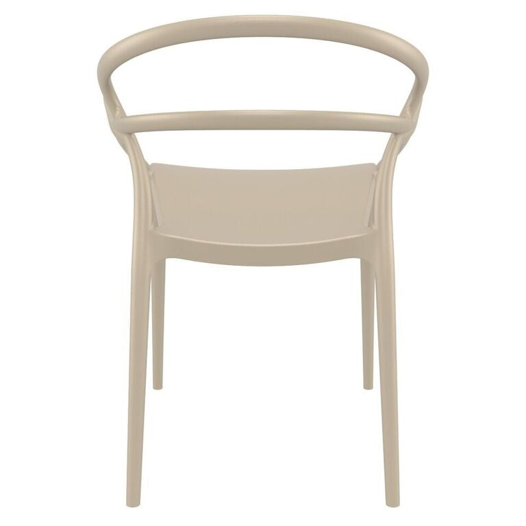 Compamia Mila Dining Arm Chair Black/White/Dark Gray/Dove Gray/Red/Yellow Set of 2
