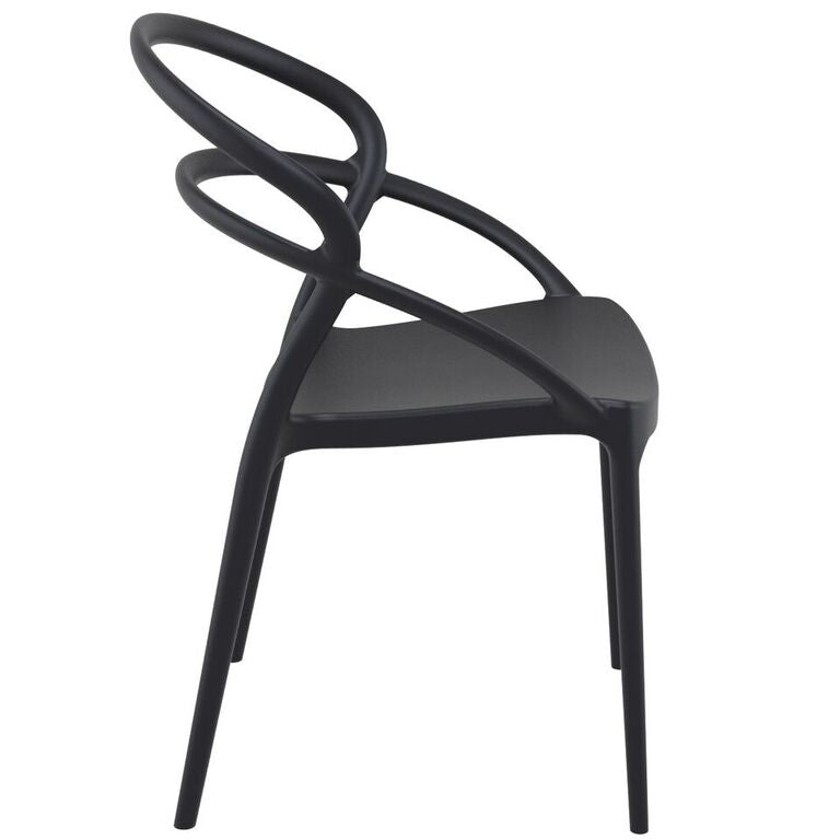 Compamia Pia Dining Chair Black/White/Dark Gray/Dove Gray/Red/Yellow- Set of Two