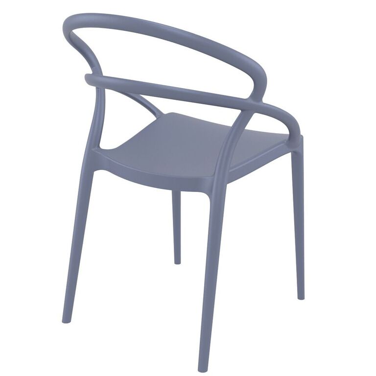 Compamia Pia Dining Chair Black/White/Dark Gray/Dove Gray/Red/Yellow- Set of Two