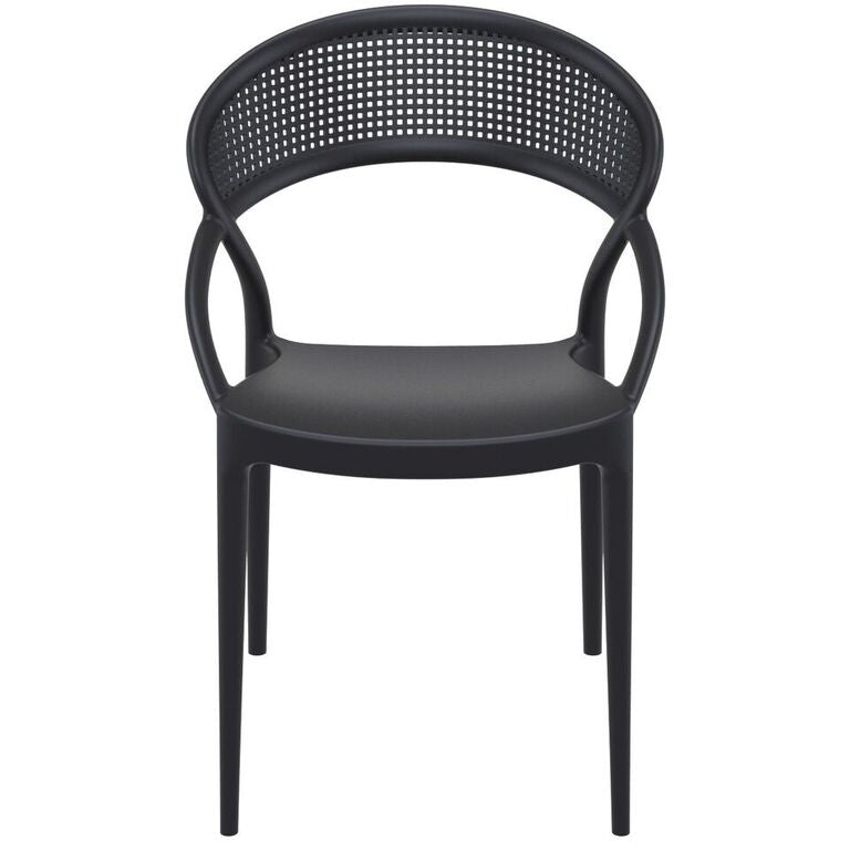 Compamia Sunset Dining Chair Black/Brown/White/Dark Gray/Dove Gray/Red/Yellow-Set of Two
