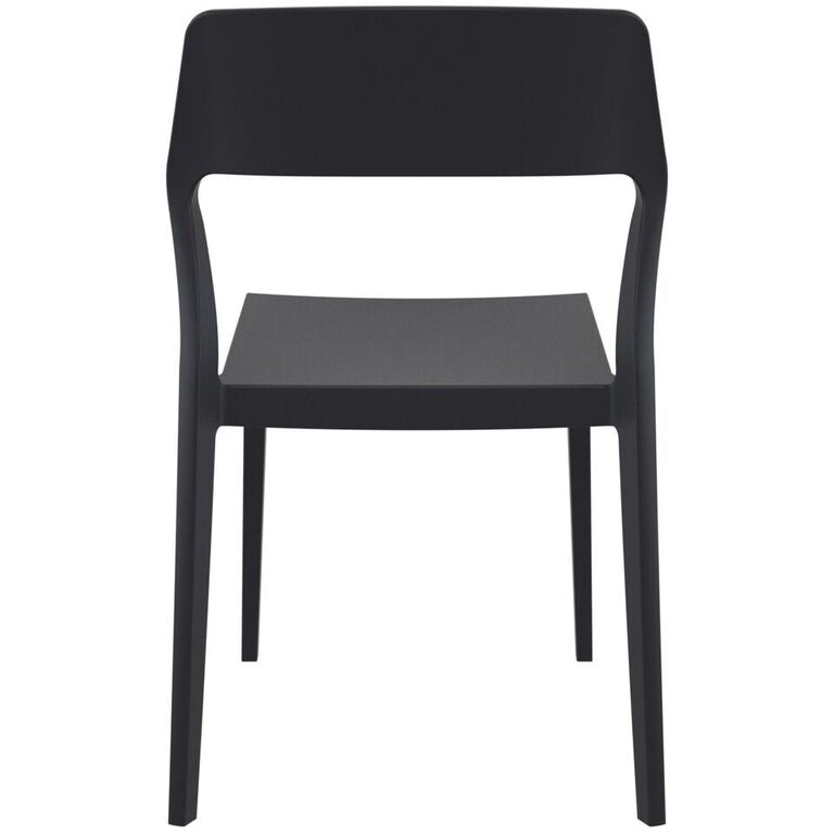 Compamia Snow Dining Chair Black/White/Gray/Dove Gray/Red/Yellow/Olive Green- Set of Two