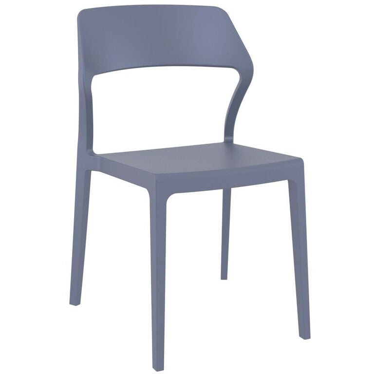 Compamia Snow Dining Chair Black/White/Gray/Dove Gray/Red/Yellow/Olive Green- Set of Two