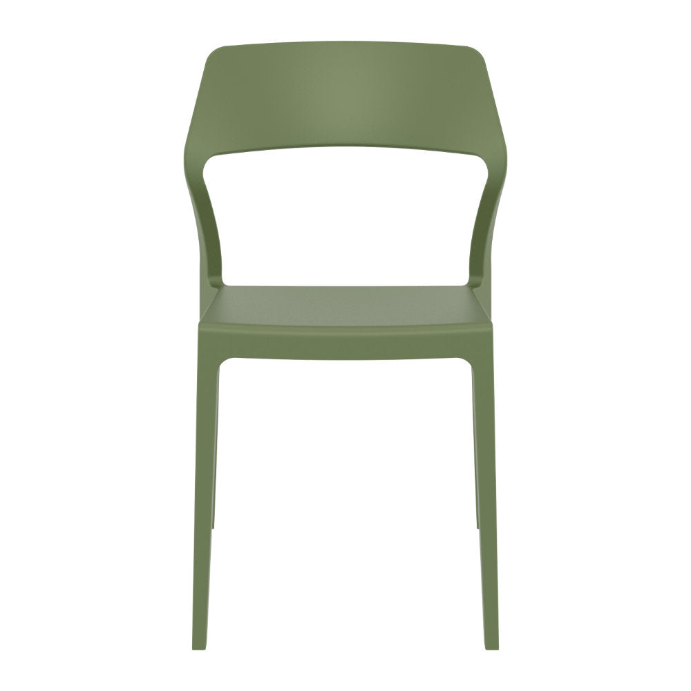 Compamia Snow Dining Chair Black/White/Gray/Dove Gray/Red/Yellow/Olive Green- Set of Two