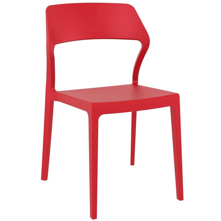 Compamia Snow Dining Chair Black/White/Gray/Dove Gray/Red/Yellow/Olive Green- Set of Two