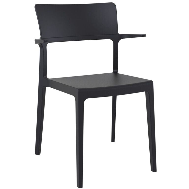 Compamia Plus Arm Chair Black/White/Red- Set of Two
