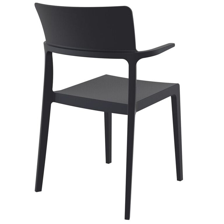 Compamia Plus Arm Chair Black/White/Red- Set of Two