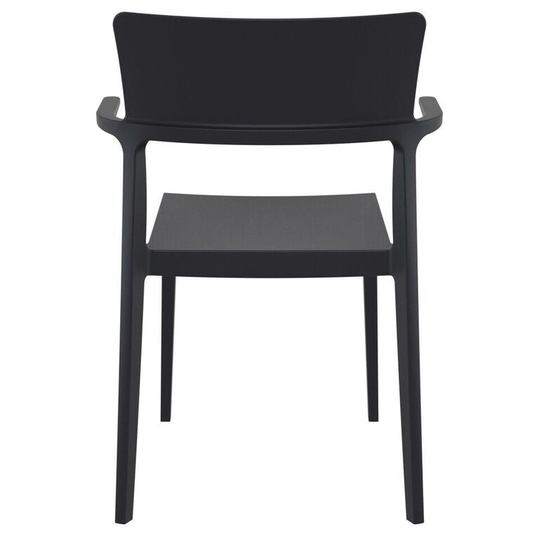 Compamia Plus Arm Chair Black/White/Red- Set of Two
