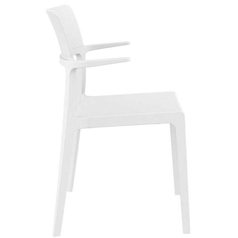 Compamia Plus Arm Chair Black/White/Red- Set of Two