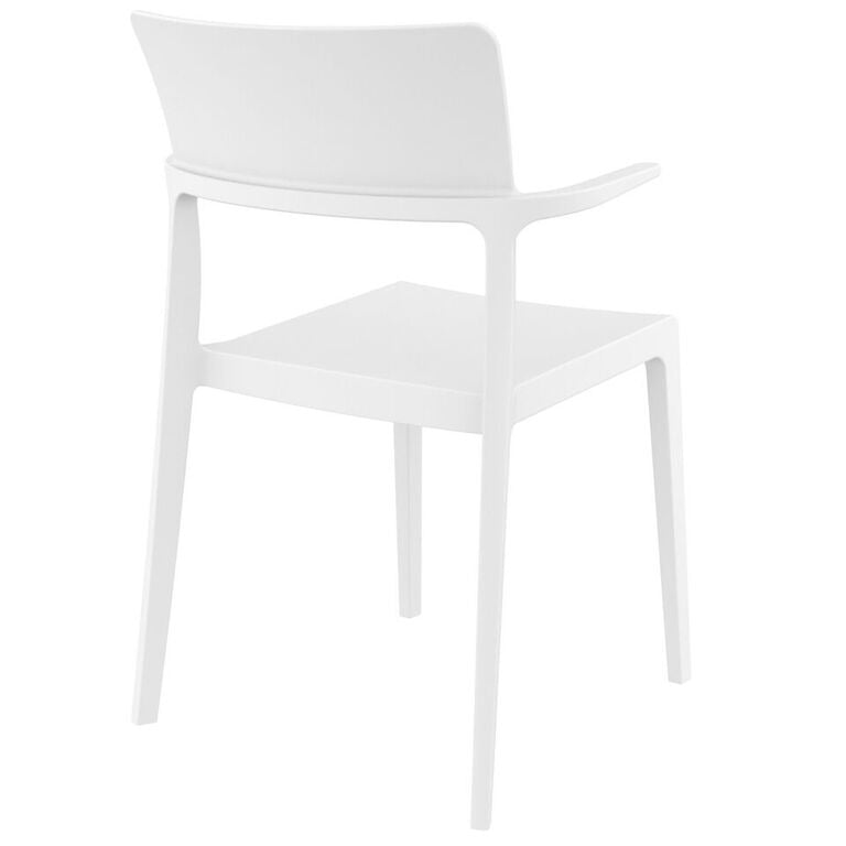 Compamia Plus Arm Chair Black/White/Red- Set of Two
