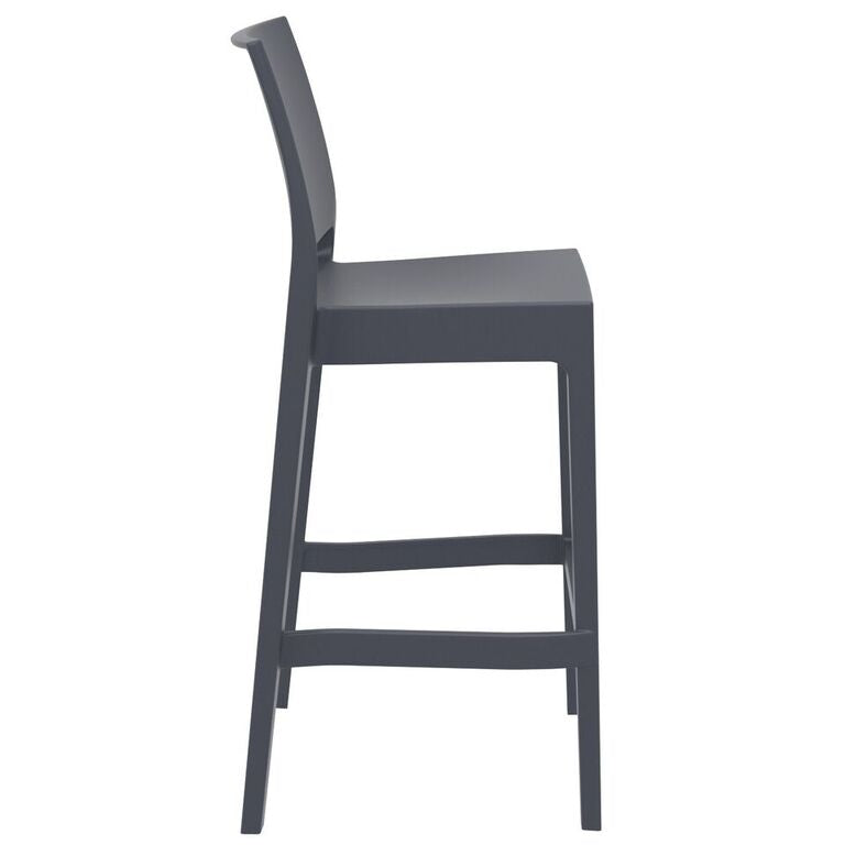 Compamia Maya Resin Barstool White/Black/Dark Gray/Dove Gray/Olive Green- Set of Two