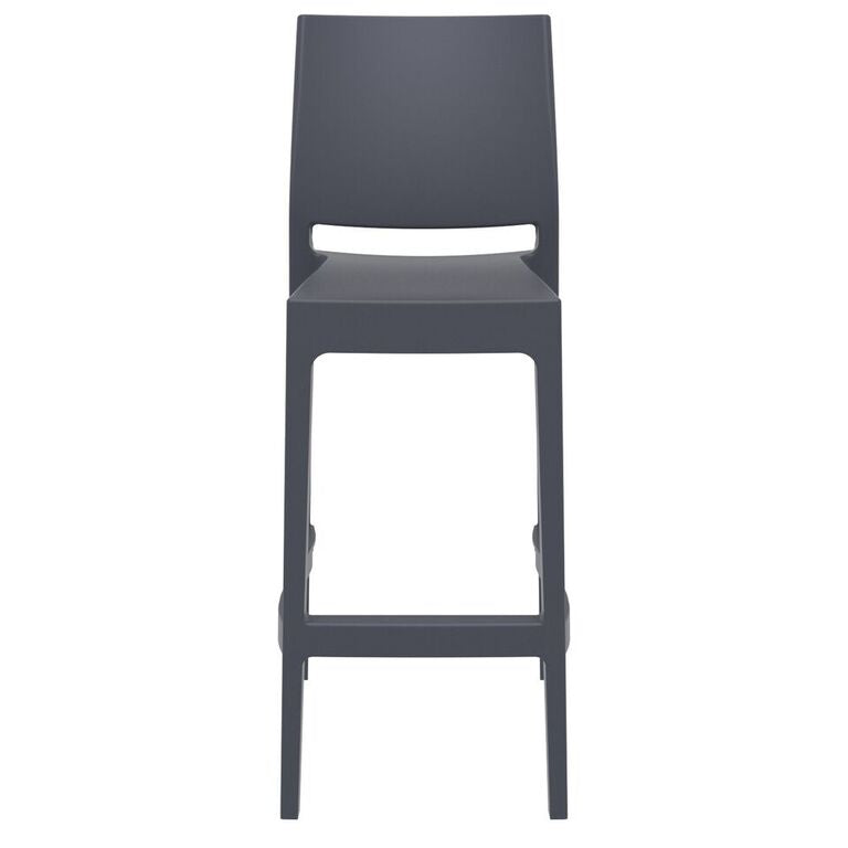 Compamia Maya Resin Barstool White/Black/Dark Gray/Dove Gray/Olive Green- Set of Two