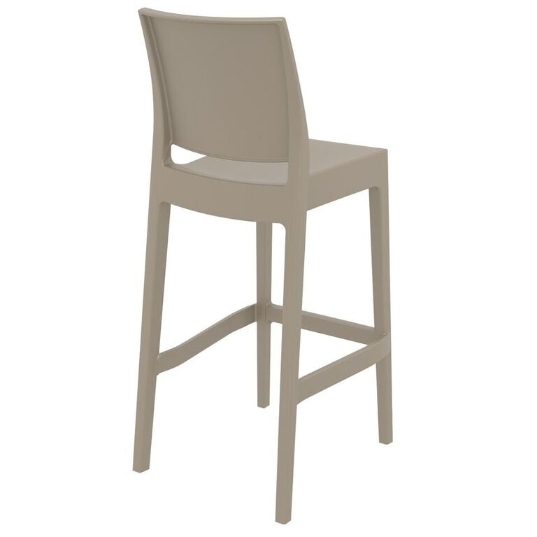 Compamia Maya Resin Barstool White/Black/Dark Gray/Dove Gray/Olive Green- Set of Two