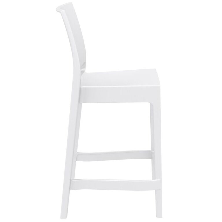 Compamia Maya Resin Barstool White/Black/Dark Gray/Dove Gray/Olive Green- Set of Two