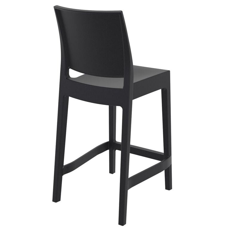 Compamia Maya Resin Counter Stool White/Black/Dark Gray/Dove Gray/Olive Green- Set of Two