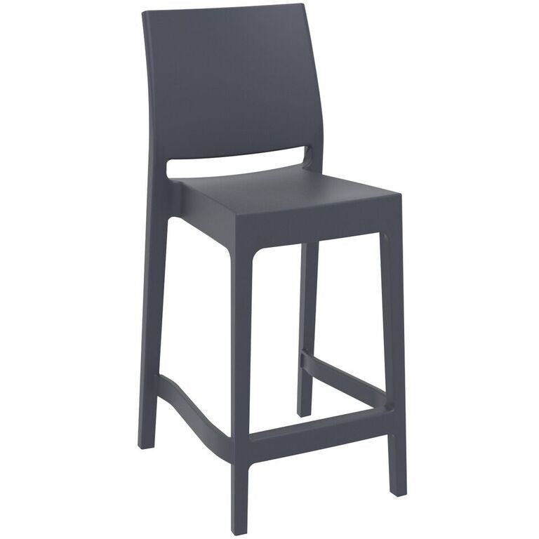 Compamia Maya Resin Counter Stool White/Black/Dark Gray/Dove Gray/Olive Green- Set of Two