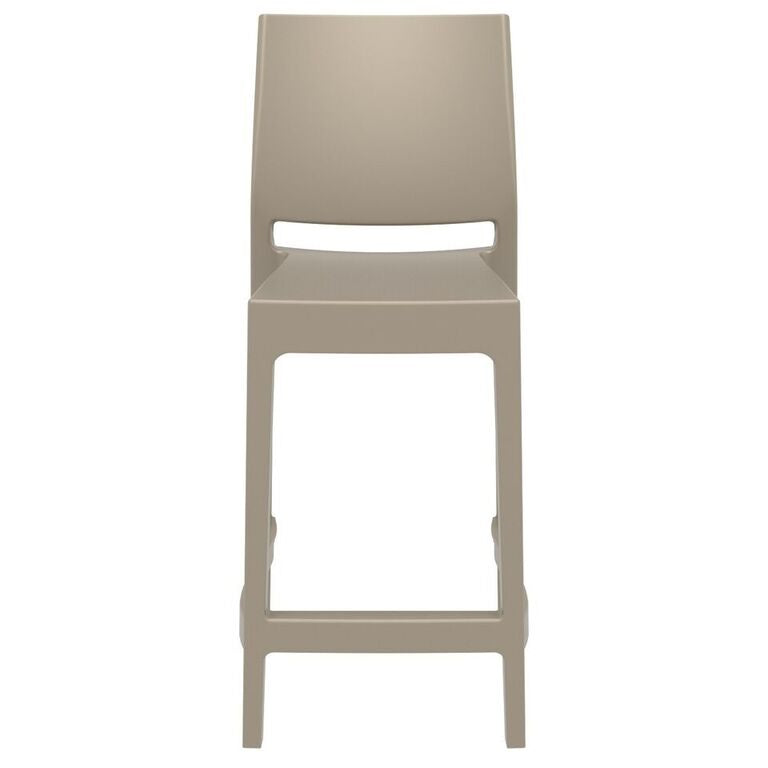 Compamia Maya Resin Counter Stool White/Black/Dark Gray/Dove Gray/Olive Green- Set of Two