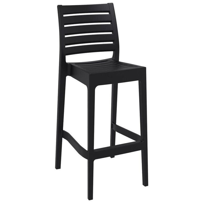 Compamia Ares Resin Barstool White/Black/Dark Gray/Dove Gray- Set of Two