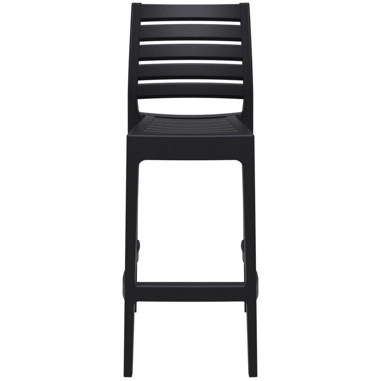 Compamia Ares Resin Barstool White/Black/Dark Gray/Dove Gray- Set of Two