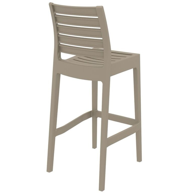 Compamia Ares Resin Barstool White/Black/Dark Gray/Dove Gray- Set of Two
