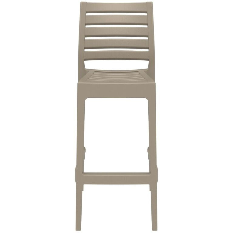 Compamia Ares Resin Barstool White/Black/Dark Gray/Dove Gray- Set of Two