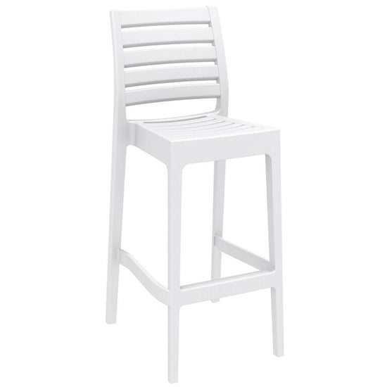 Compamia Ares Resin Barstool White/Black/Dark Gray/Dove Gray- Set of Two