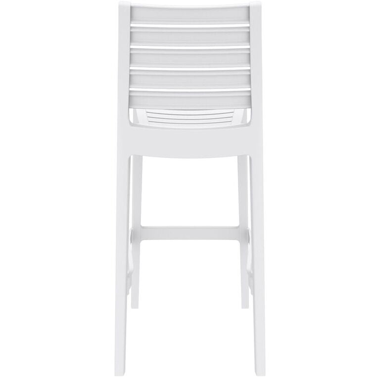 Compamia Ares Resin Barstool White/Black/Dark Gray/Dove Gray- Set of Two