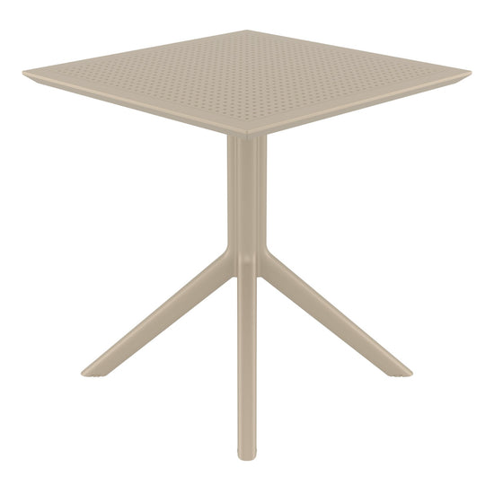 Compamia Sky Square Table 27 inch Taupe
