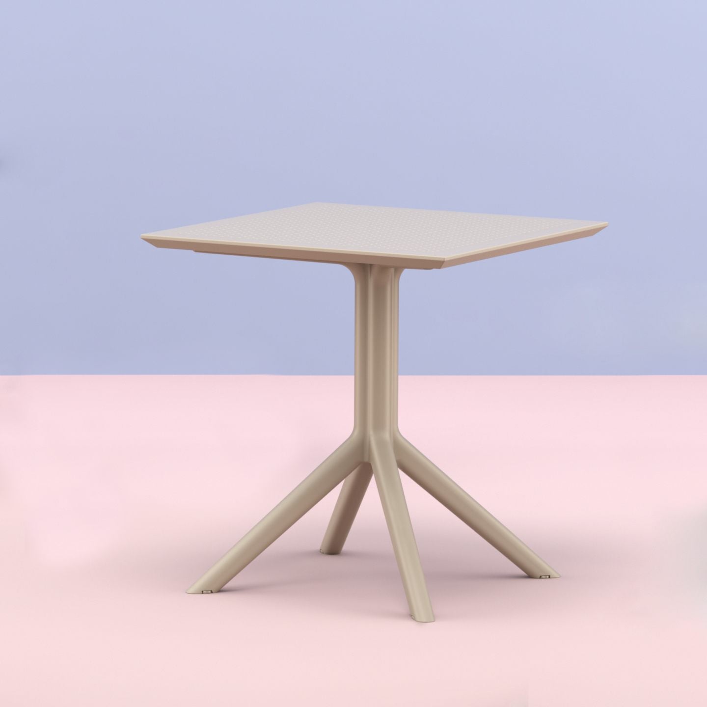 Compamia Sky Square Table 27 inch Taupe